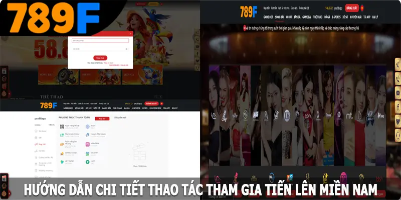 Hướng dẫn chi tiết thao tác tham gia tiến lên miền Nam Hướng dẫn chi tiết thao tác tham gia tiến lên miền Nam